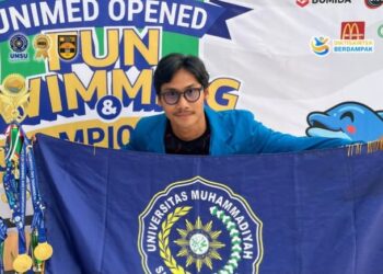 CHOKY ARIFANDI ULIANSYAH RITONGA BORONG 4 MEDALI EMAS DI KEJUARAAN RENANG UNIMED OPENED SWIMMING CHAMPIONSHIP