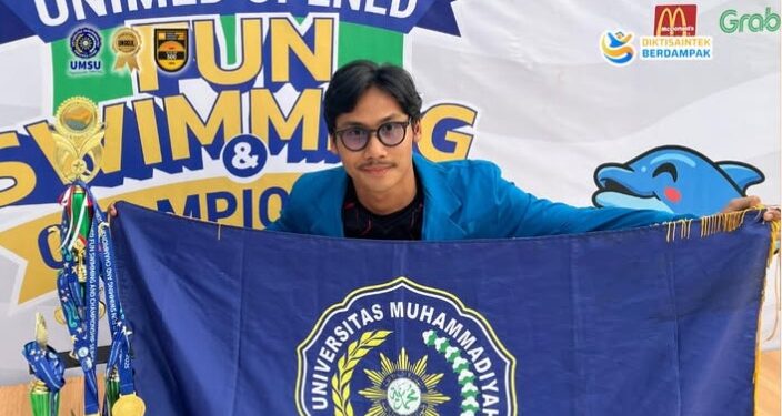CHOKY ARIFANDI ULIANSYAH RITONGA BORONG 4 MEDALI EMAS DI KEJUARAAN RENANG UNIMED OPENED SWIMMING CHAMPIONSHIP