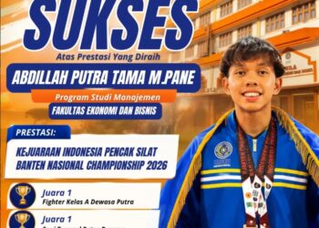 Tiga Prestasi Membanggakan ABDILLAH PUTRA TAMA M.PANE di Kejuaraan Pencak Silat Banten 2026