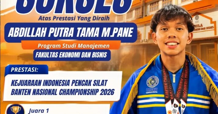 Tiga Prestasi Membanggakan ABDILLAH PUTRA TAMA M.PANE di Kejuaraan Pencak Silat Banten 2026